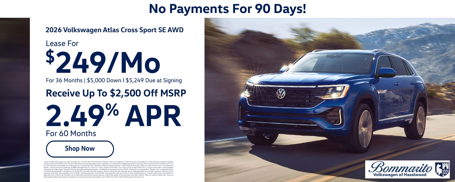 2026 VW Atlas Cross Sport - April