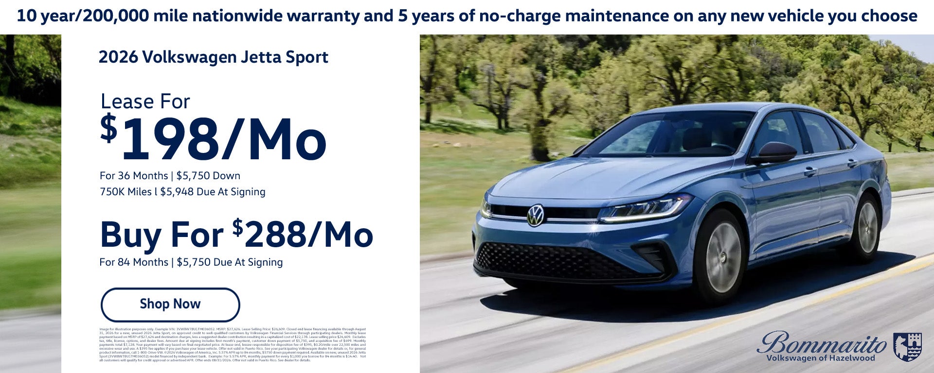 Lease Or Buy A 2026 Volkswagen Jetta